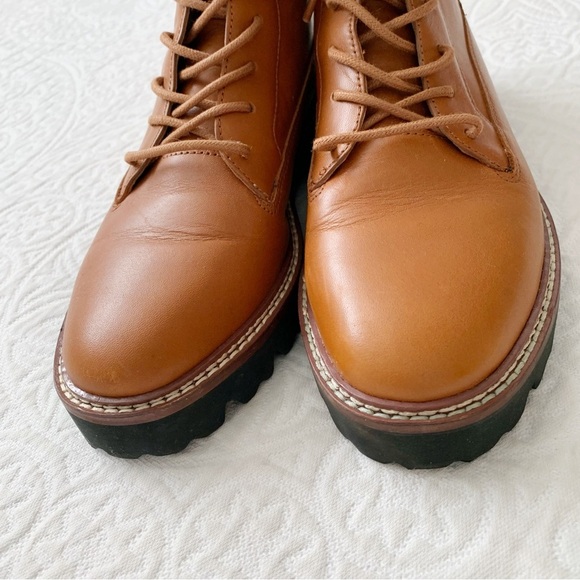 Madewell The Citywalk Lugsole Lace-Up Boot, English Saddle - Picture 6 of 12